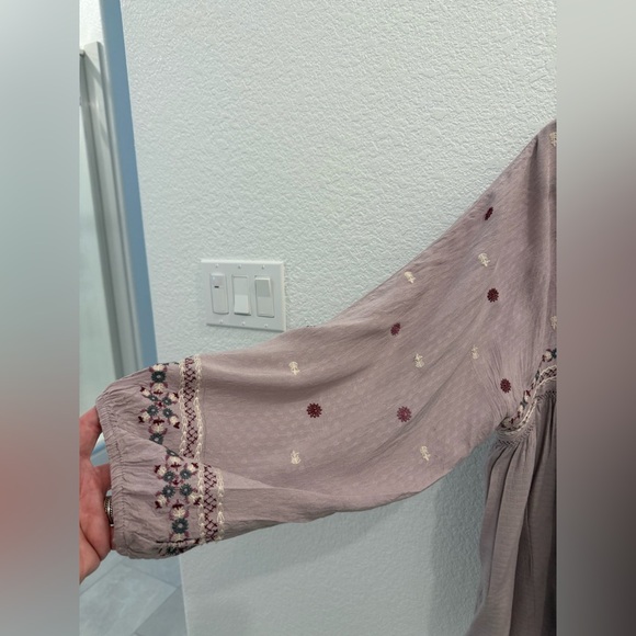 Knox Rose Purple Boho Embroidered Blouse - XXL - Picture 3 of 5